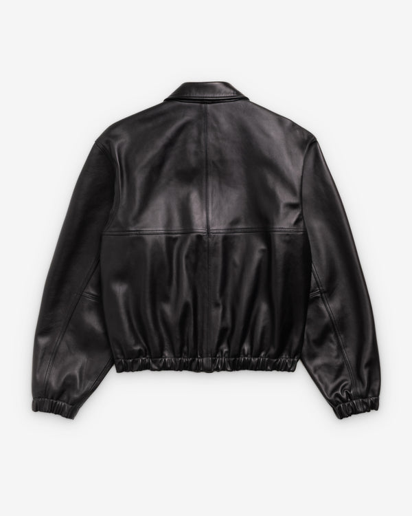Stüssy - Men's Leather Work Jacket - (Black)