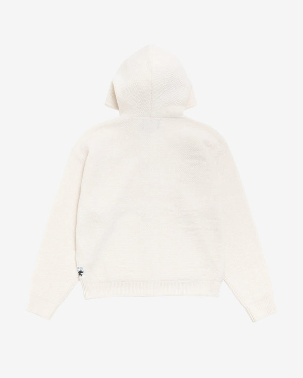 Stüssy - Men's Textured Zip Hooded Sweater - (Bone)