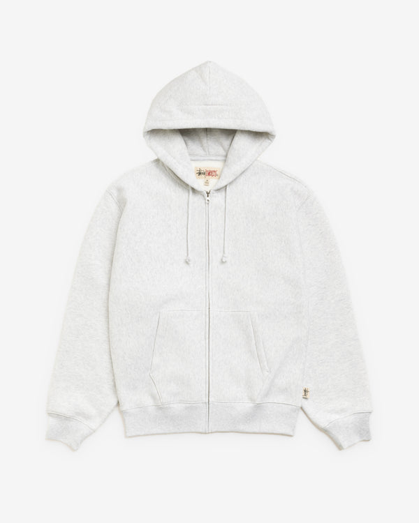 Stüssy - Men's Fleece Zip Hoodie - (Ash Heather)