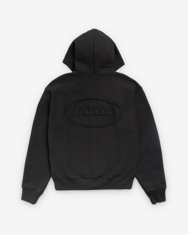 Stüssy - Men's Cursive Applique Zip Hood - (Black)