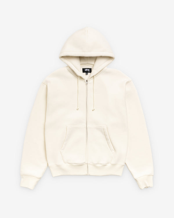 Stüssy - Men's Cursive Applique Zip Hood - (Natural)