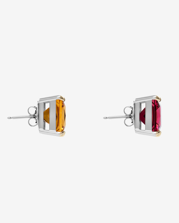 Prasi - Women's Jacarandá Earrings - (White Gold)