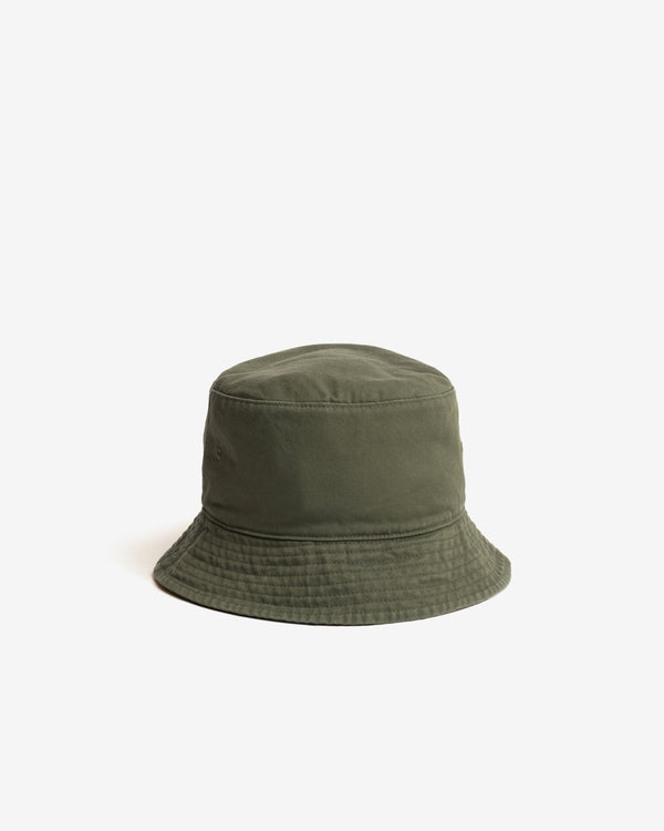 Stüssy - Men's Reversible Stock Bucket Hat - (Black/Olive)