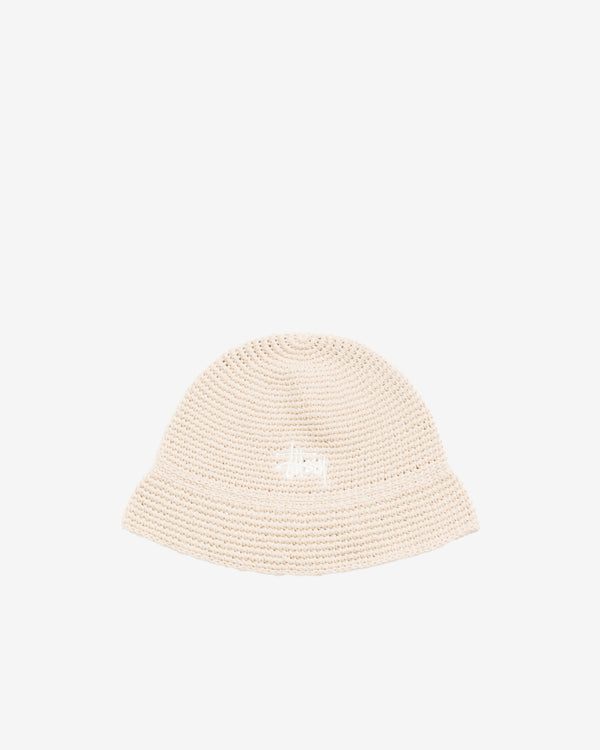 Stüssy - Men's Basic Linen Knit Bucket Hat - (Oat)