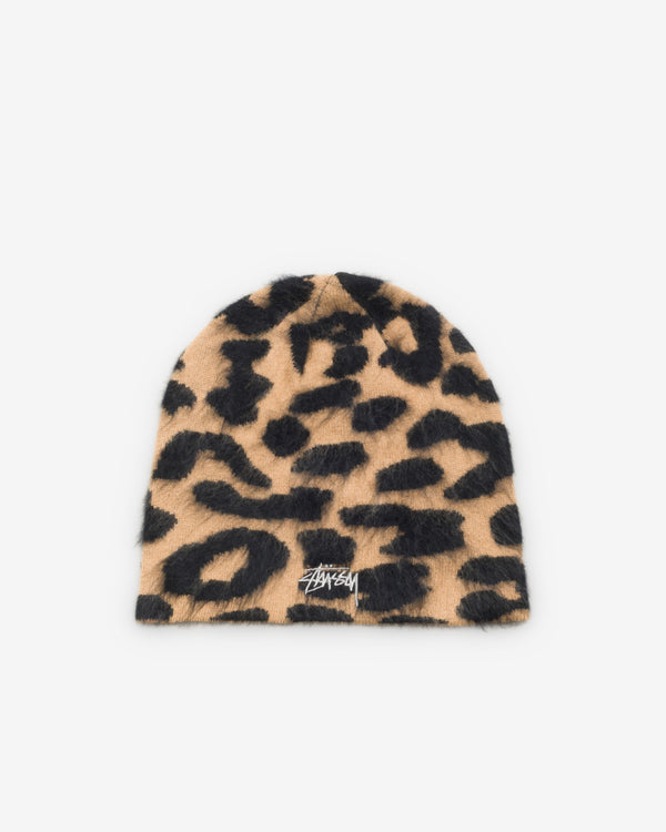 Stüssy - Men's Cashmere Leopard Skullcap - (Caramel)