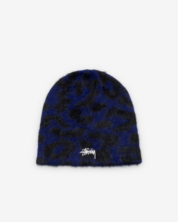 Stüssy - Men's Cashmere Leopard Skullcap - (Royal Blue)