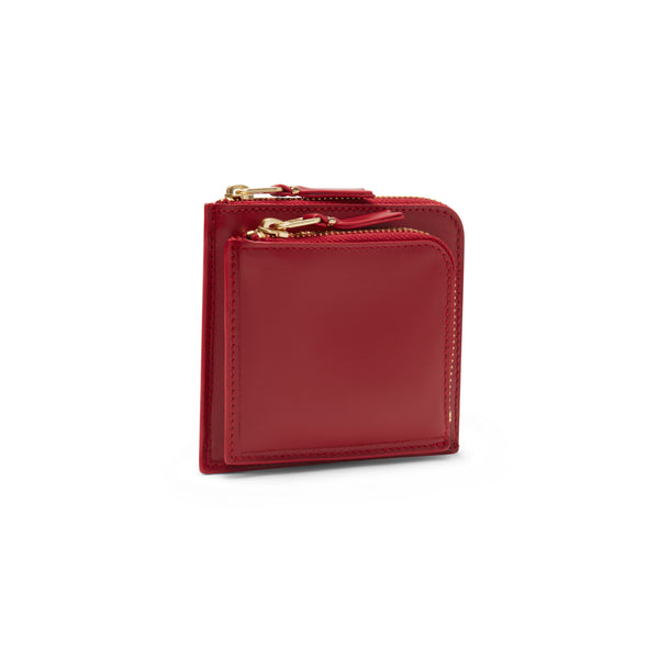 CDG Wallet - Outside Pocket Zip Around Wallet - (Red SA3100)