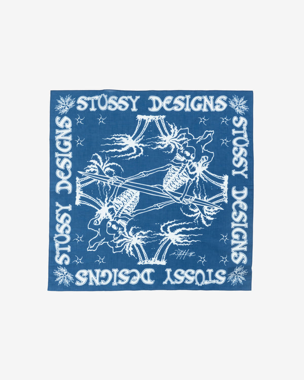 Stüssy - Men's Surf Joker Bandana - (Blue)