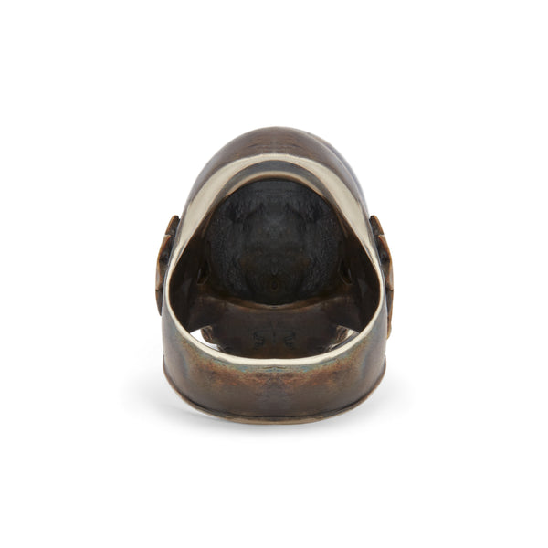 13 Lucky Monkey - Men's Chimp Rider Ring - (Silver)