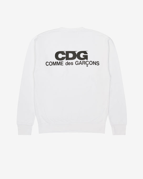 CDG - Logo Crew Neck Sweatshirt - (White)