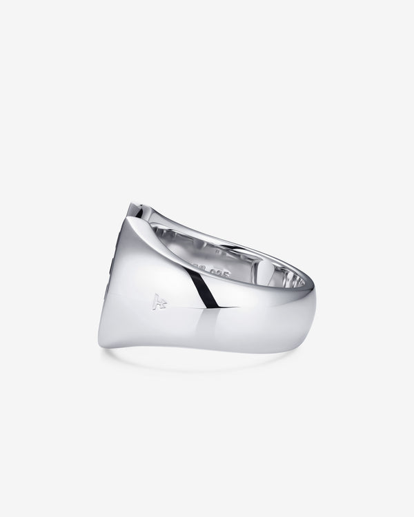 Tom Wood - Felix Ring Black Spinel - (Silver)