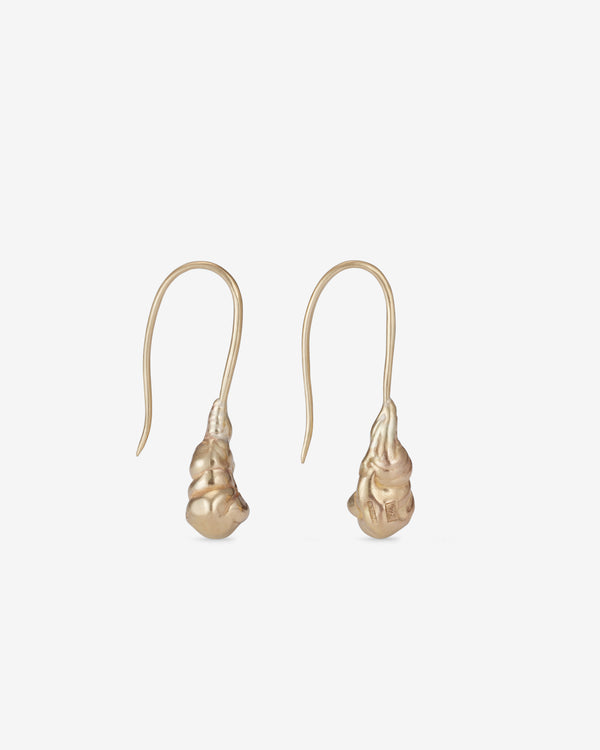 Georgia Kemball - Women's Drop Earrings - (Yellow Gold)