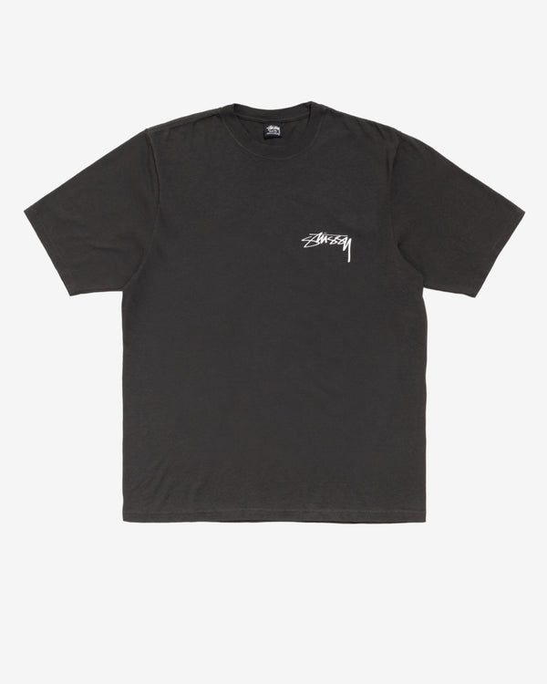 Stüssy - Men's Skate Stack Pig. Dyed Tee - (Faded Black)