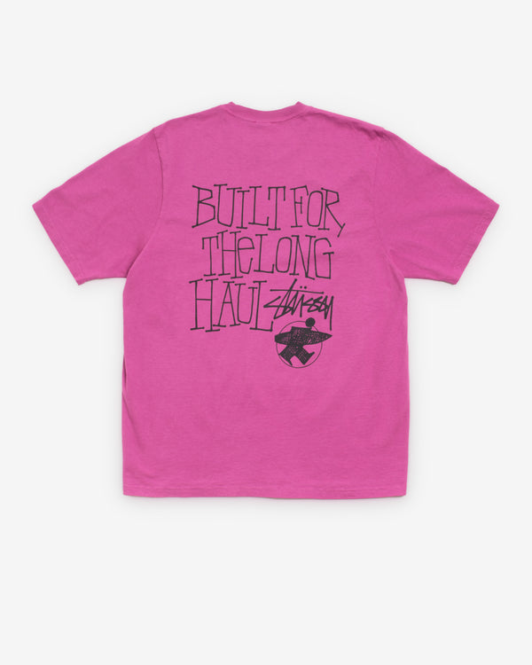 Stüssy - Men's Long Haul Pigment Dyed Tee - (Berry)