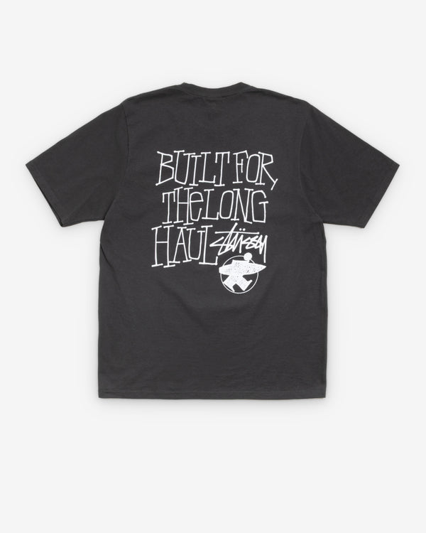 Stüssy - Men's Long Haul Pigment Dyed Tee - (Faded Black)