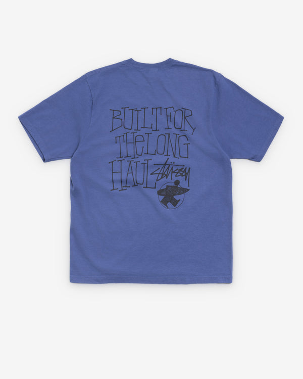 Stüssy - Men's Long Haul Pigment Dyed Tee - (Indigo)