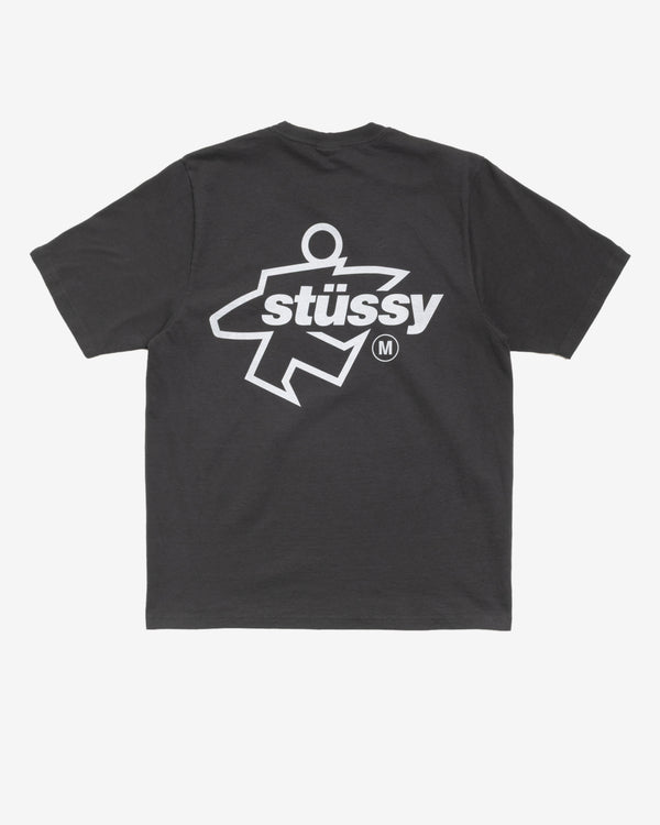 Stüssy - Men's Surf Size Pigment Dyed Tee - (Faded Black)