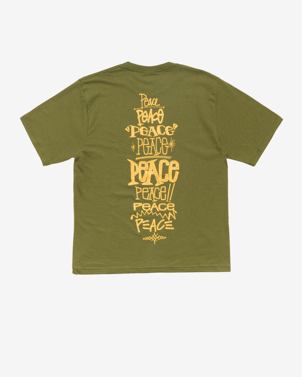 Stüssy - Men's Peace Increased Tee - (Olive)