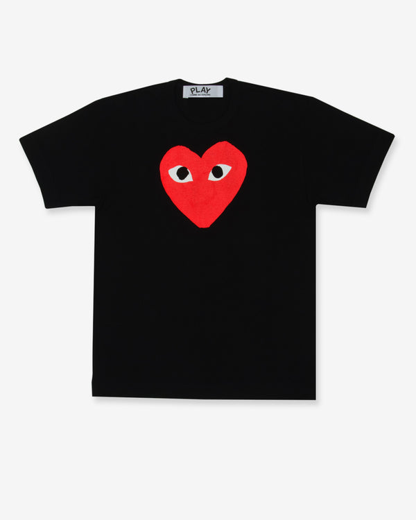 Play - Red Heart Graphic T-Shirt - (Black)