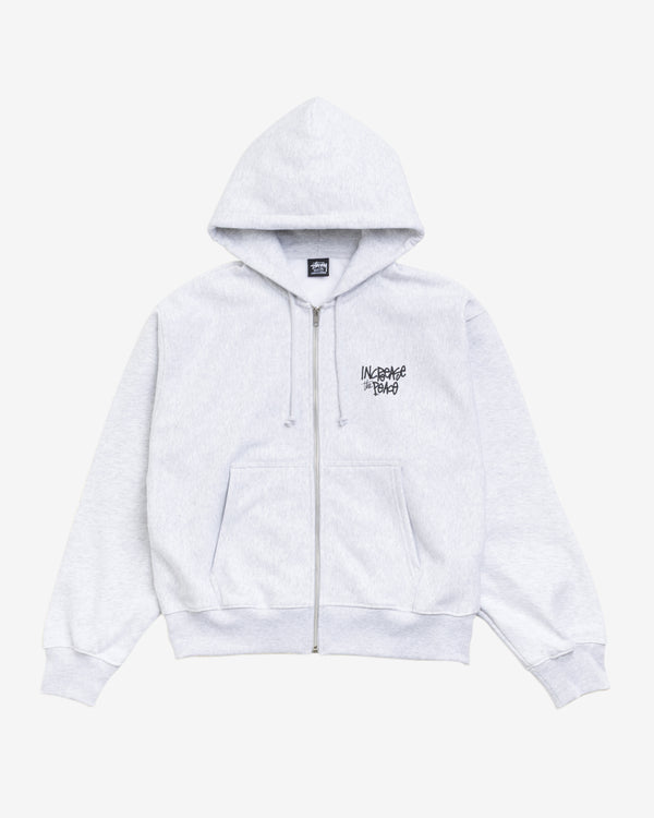 Stüssy - Men's Peace Increased Zip Hoodie - (Ash Heather)