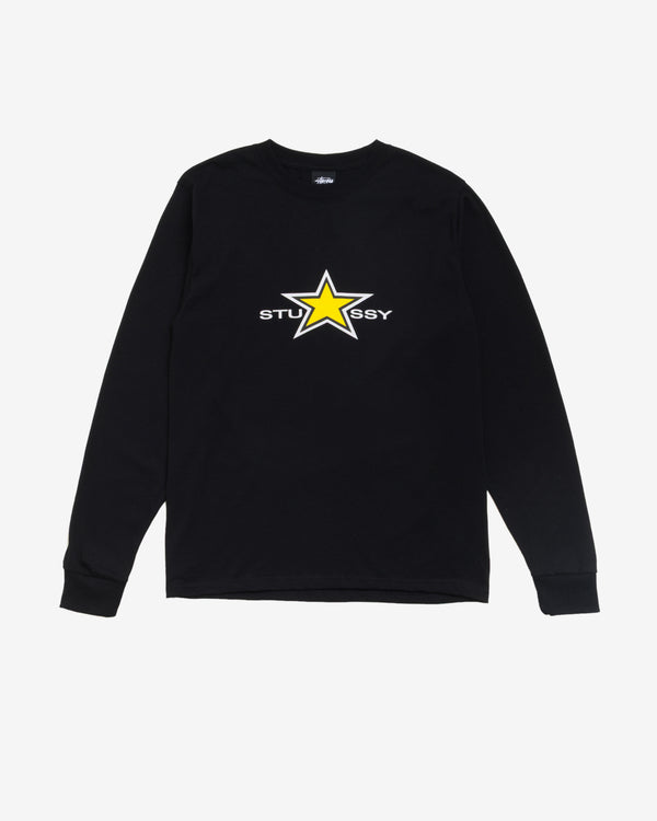 Stüssy - Men's Stussy Star LS Tee - (Black)