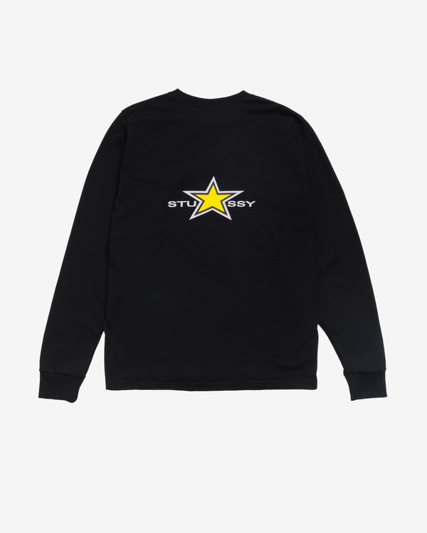 Stüssy - Men's Stussy Star LS Tee - (Black)