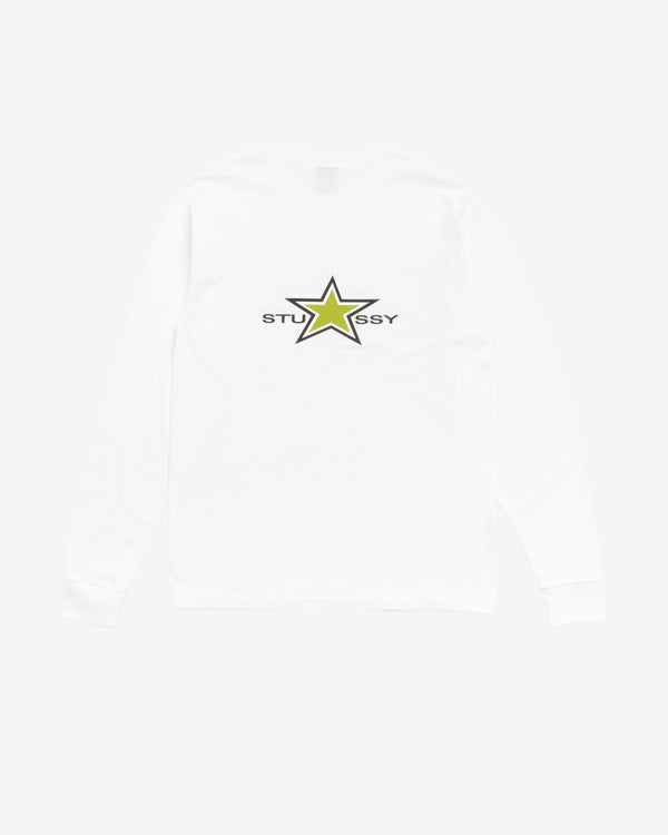 Stüssy - Men's Stussy Star LS Tee - (White)