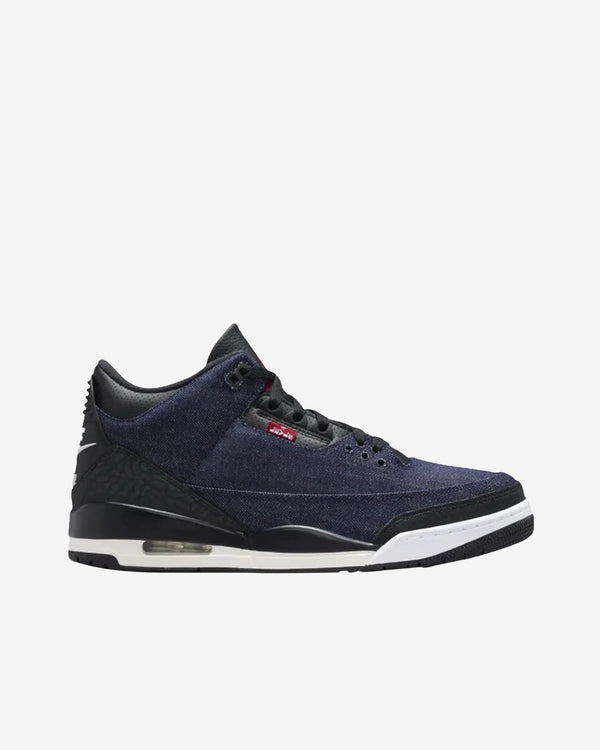 Nike - Levi's Men's Air Jordan 3 Sneakers - (Indigo/Gym Red)