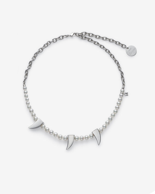 Comme des Garçons - Mikimoto Fang Necklace - (Silver)