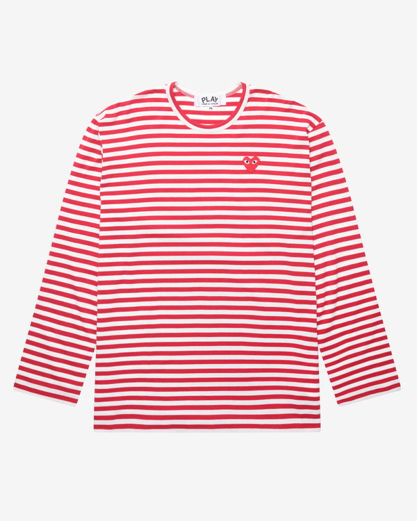 Play Comme des Garçons - Striped T-Shirt - (Red/White)