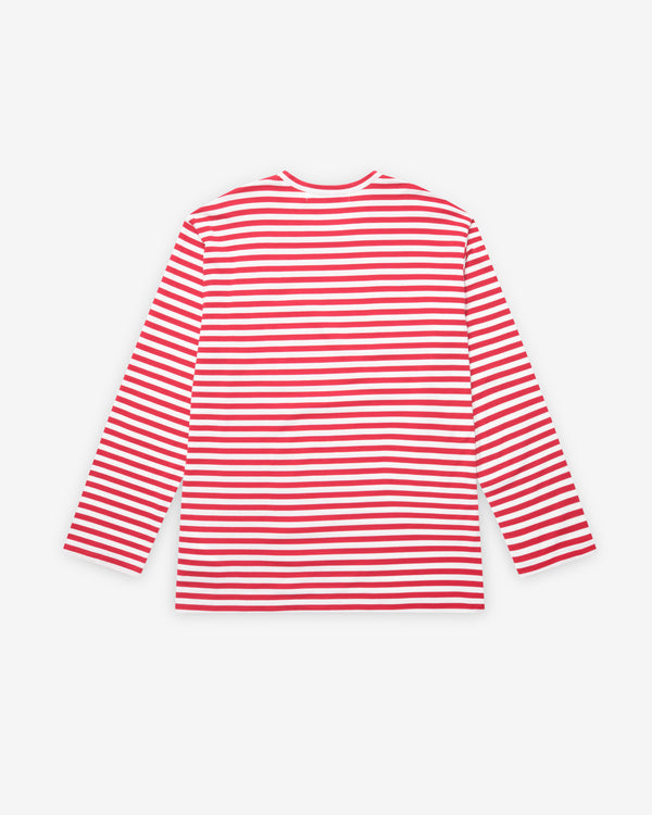 Play Comme des Garçons - Striped T-Shirt - (Red/White)