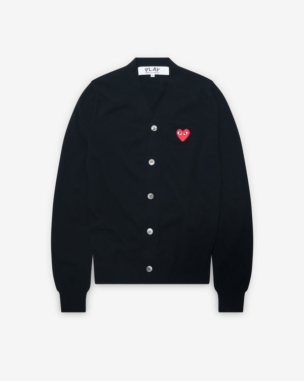 Play Comme des Garçons - Red Men’s Cardigan - (Black)