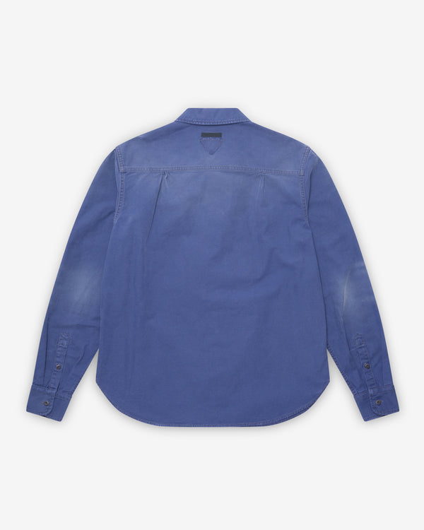Prada - Men's Cotton Twill Shirt - (Indigo)