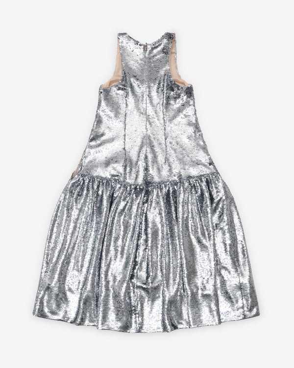 Simone Rocha - Women's Tapered Back Flounce Dress - (Silver)