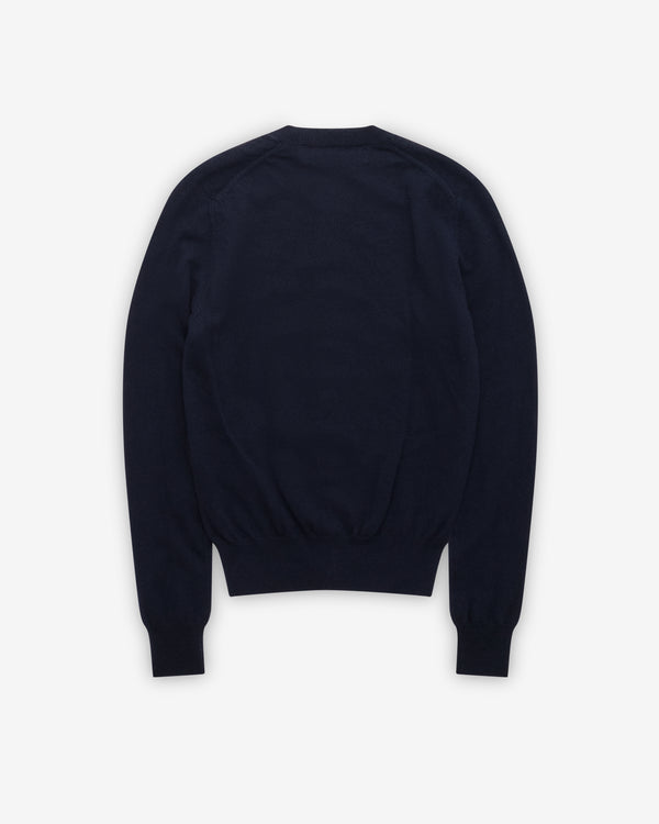Play Comme des Garçons - Red Cardigan - (Navy)