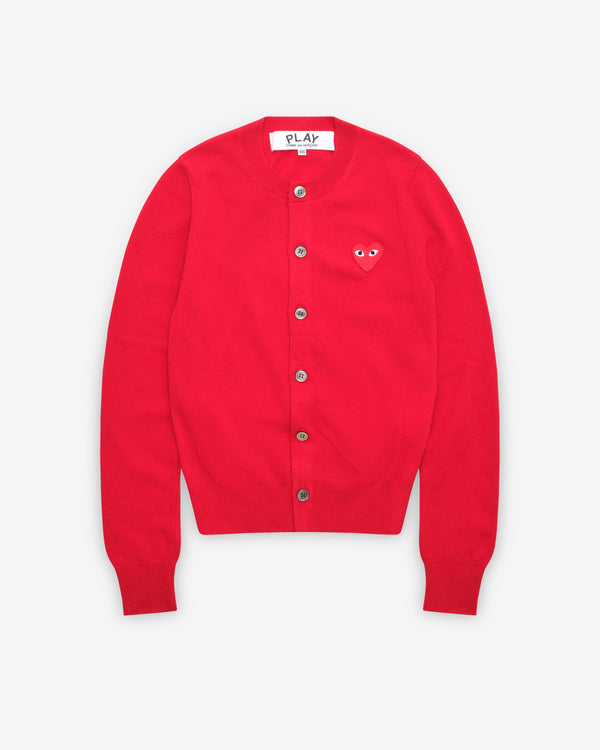 Play Comme des Garçons - Red Women’s Cardigan - (Red)