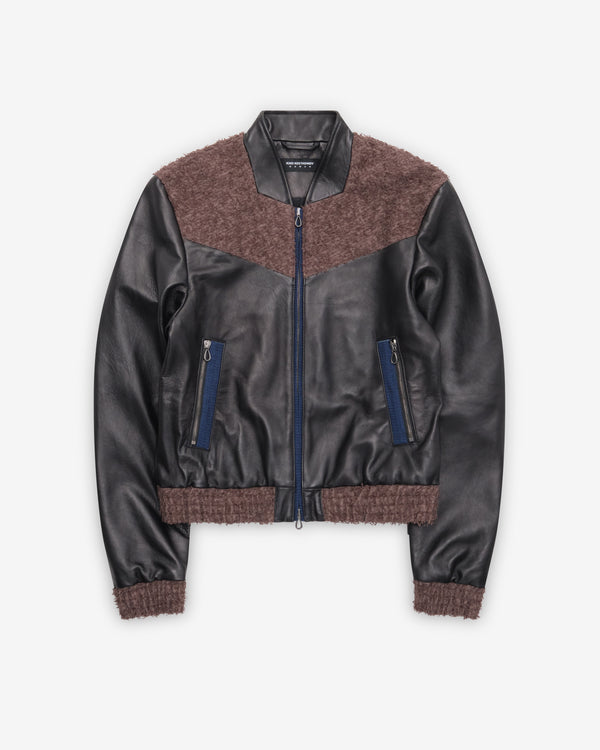 Kiko Kostadinov - Women's Konrad Leather Jacket - (Oil Black)