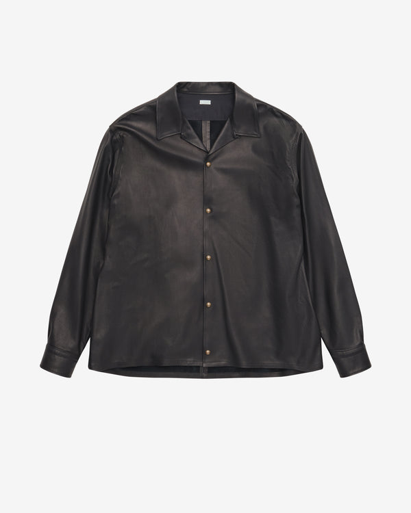 A.Presse - Men's Loop Collar Shirt - (Black)