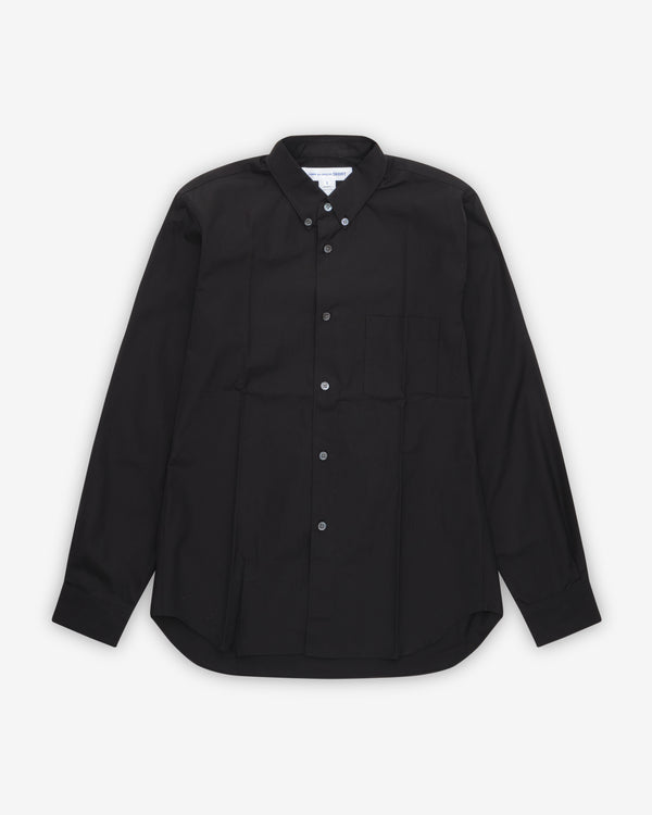 CDG Shirt Forever - Men's Slim Fit Button-Down Cotton Shirt - (Black)