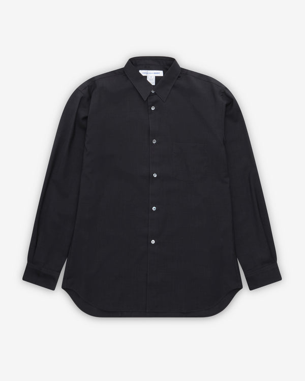 CDG Shirt Forever - Men's Classic Wool Shirt - (Medium Grey)