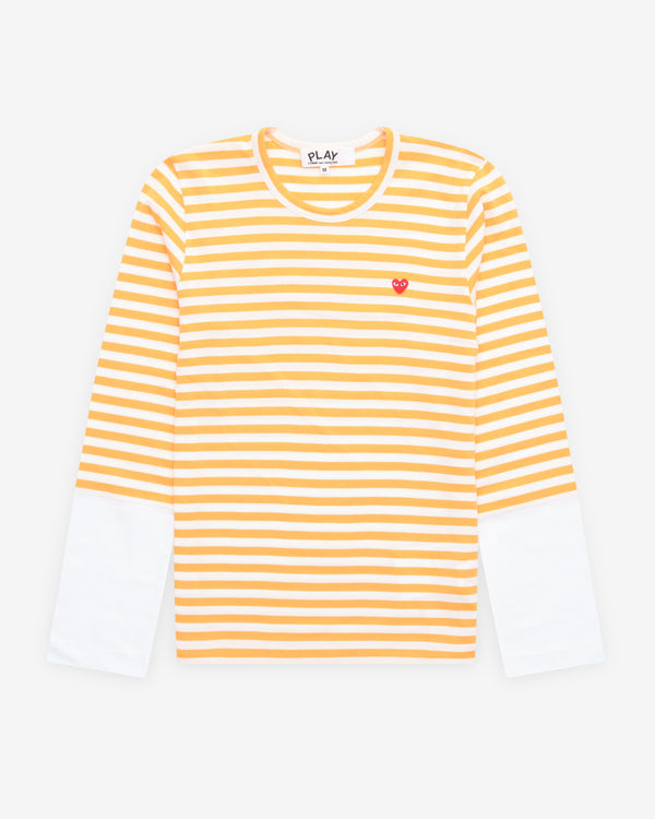 Play - Long Sleeve Striped T-Shirt - (Yellow/White)