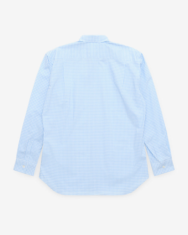 CDG Shirt Forever - Men's Classic Fit Checked Shirt - (Blue)