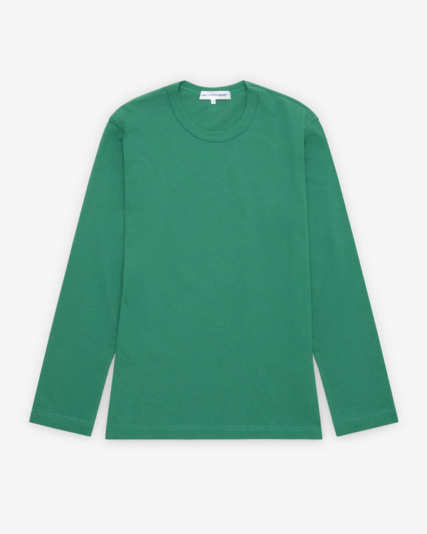 CDG Shirt - Men's Rear Logo Long Sleeve T-Shirt - (Green)