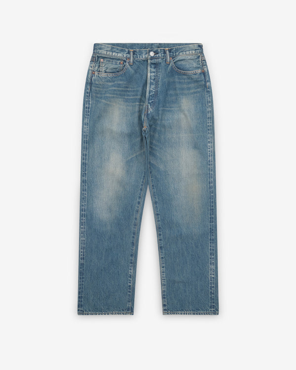 A.Presse - Men's Washed Denim Wide Pants - (Indigo)