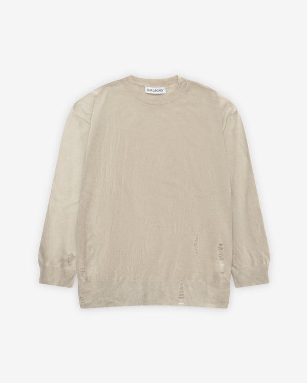 Our Legacy - Men's Slant Knit - (Moss Spray Dye Cherub Wool)