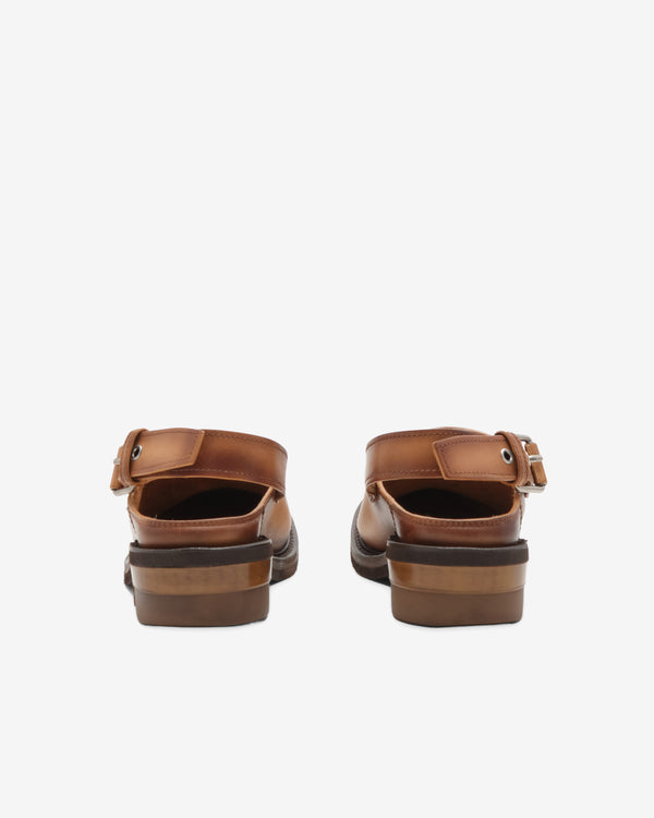Miu Miu - Women's Open-Heel Shoes - (Tan)