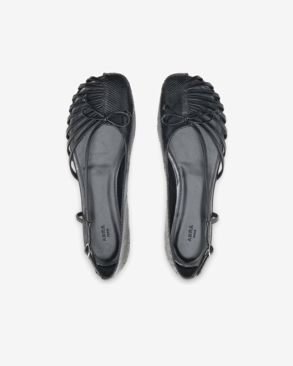 Abra - Women's Double Shoe Flats - (Black)
