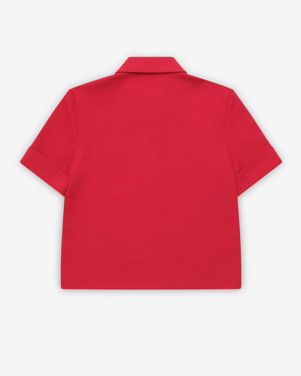 Miu Miu - Men's Technical Jersey Polo Shirt - (Ruby Red)