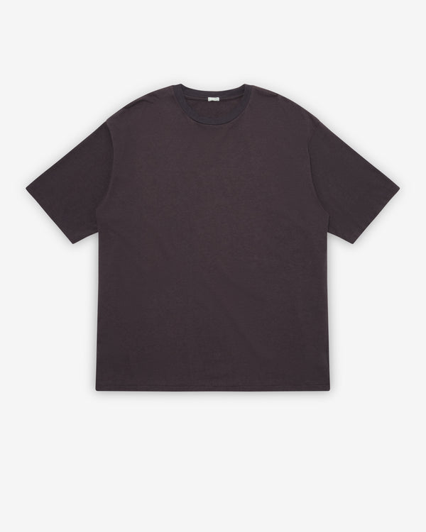 A.Presse - Men's Cashmere Blend Short Sleeve T-Shirt - (Charcoal)