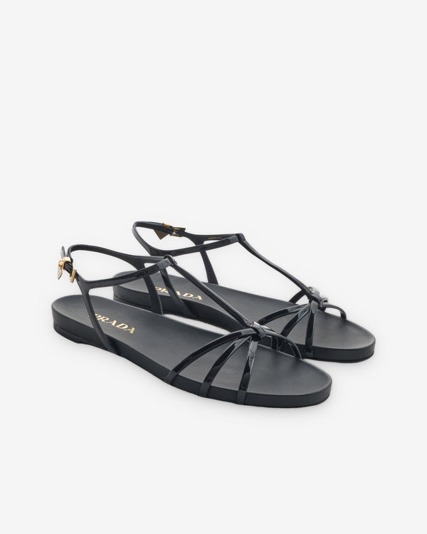 Prada - Women's Leather Sandals - (Black)